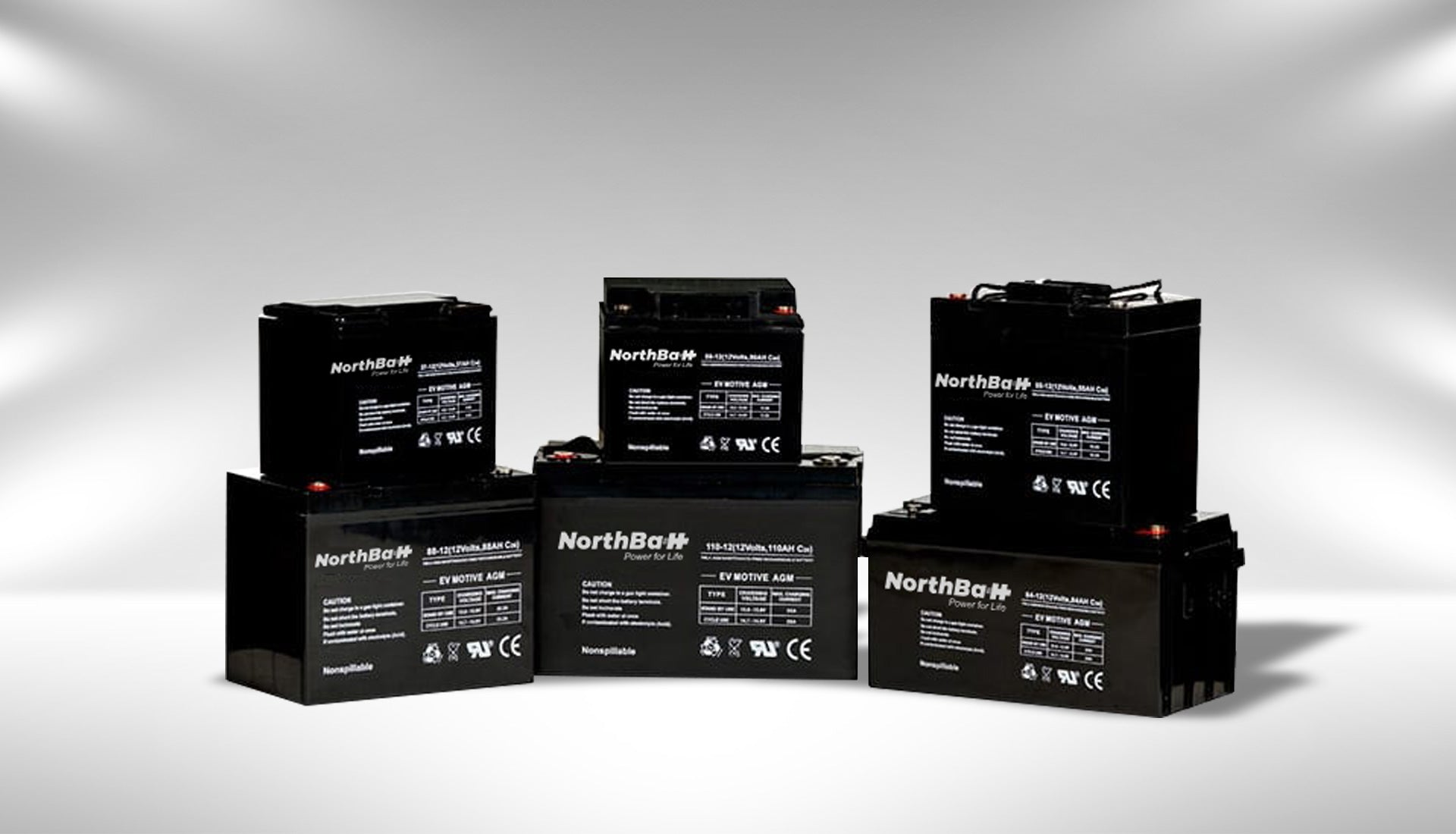 NorthBatt - Speicher - Deep Cycle D.C VRLA AGM Series D,C 42 - 12A - Art. 31834