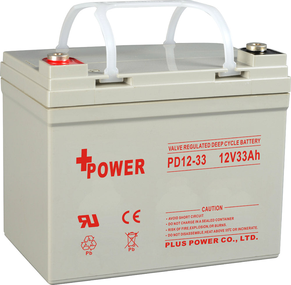Plus Power Battery Co., Ltd. - Speicher - Deep Cycle Series PD12V 33Ah PD12-33 - Art. 20917