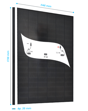 Belga Solar - Solarmodul - Design 410W Full Black 410 - Art. 233711