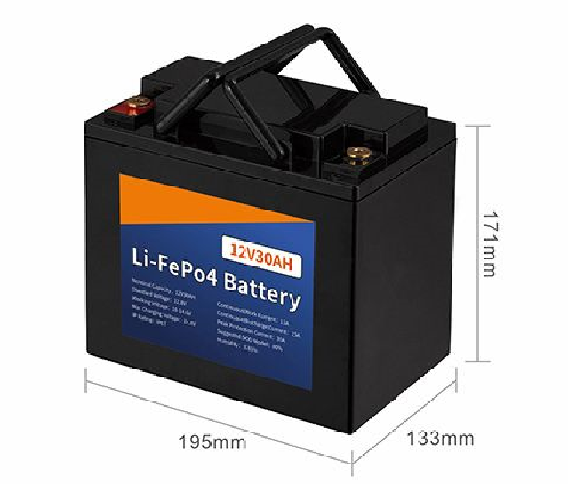 E-AblePower 12V30Ah Lithium-Batterie LiFePo4 0.38 kWh