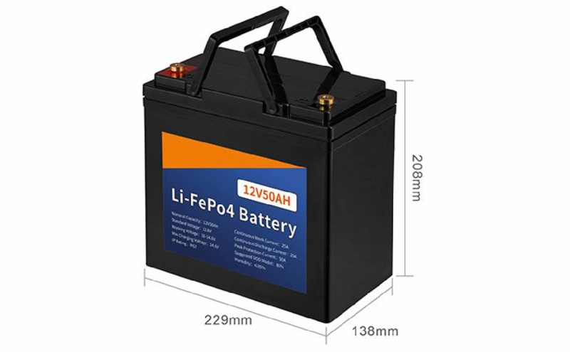 E-AblePower 12V50Ah Lithium-Batterie LiFePo4 0.64 kWh