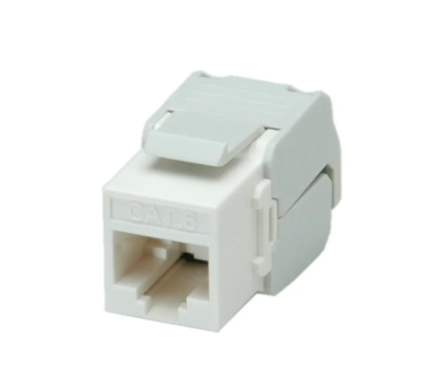 EMITER Zubehör UTP RJ45 Buchse Kat. 6, Keystone Slim weiß