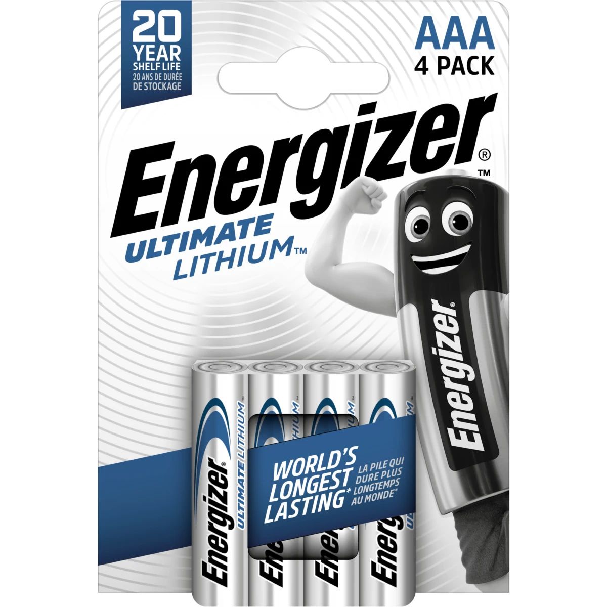Energizer Ultimate Lithium Batterie L92 AAA 1,5V (4er Blister) - L92ULTIMATEB4