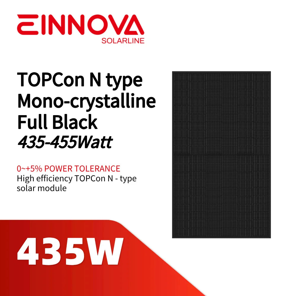 Einnova Solarline Energy Corp. Limited - Solarmodul - ESM 435-455T Full Black ESM-450T - Art. 217996