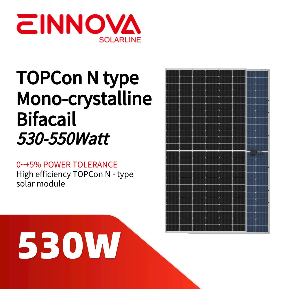 Einnova Solarline Energy Corp. Limited - Solarmodul - ESM 530-550T Bifacial ESM-530T - Art. 218878