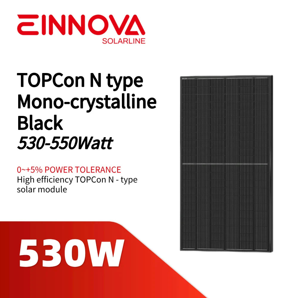 Einnova Solarline Energy Corp. Limited - Solarmodul - ESM 530-550T Full Black ESM-540T - Art. 218875