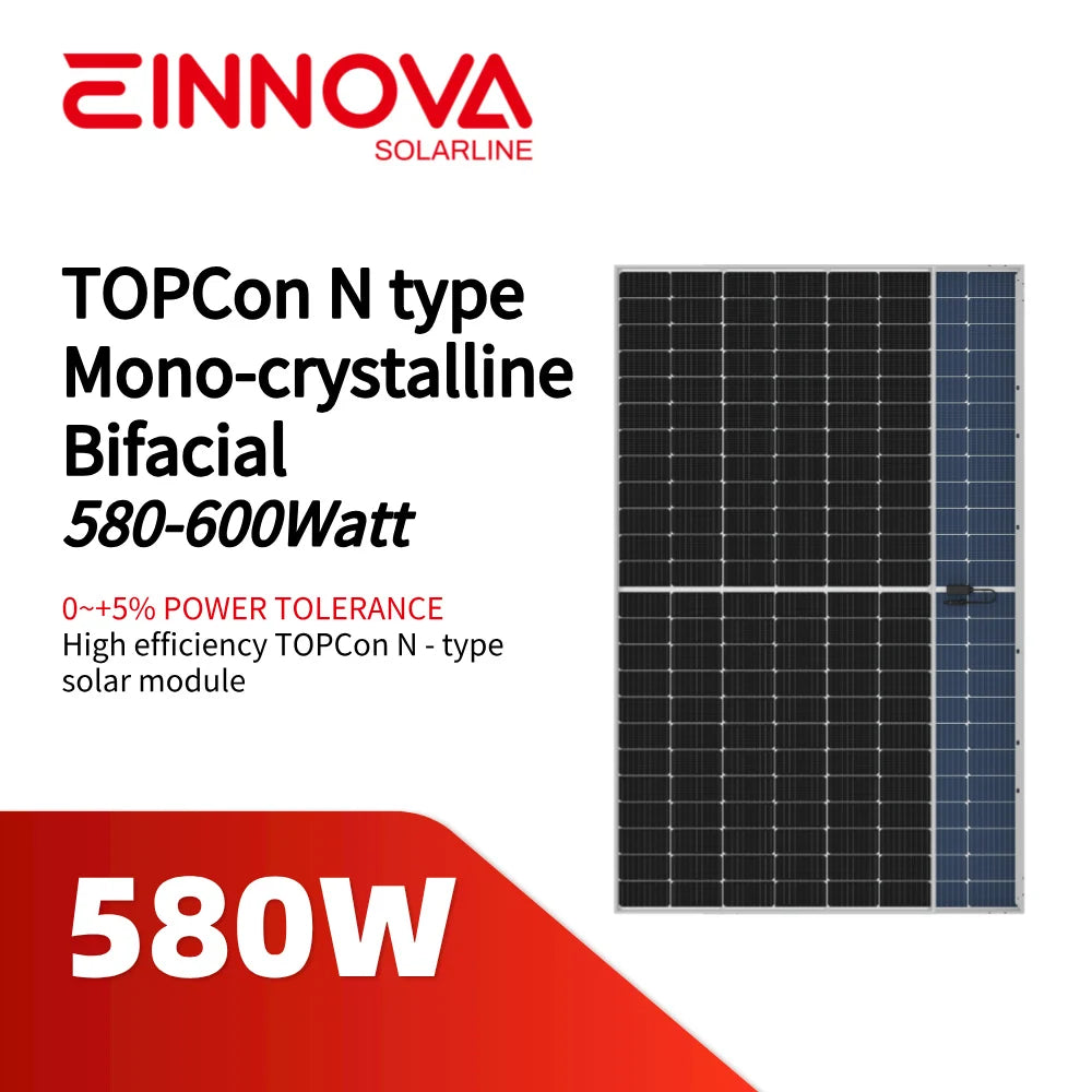 Einnova Solarline Energy Corp. Limited - Solarmodul - ESM 580-600T Bifacial ESM-580T - Art. 217988