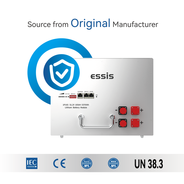 Jiangsu Essis New Energy Technology Co.,Ltd - Speicher - ESS-H51V105L - 48V 105Ah 5.37kWh Stackable Battery ESS-H51V105L - Art. 36156