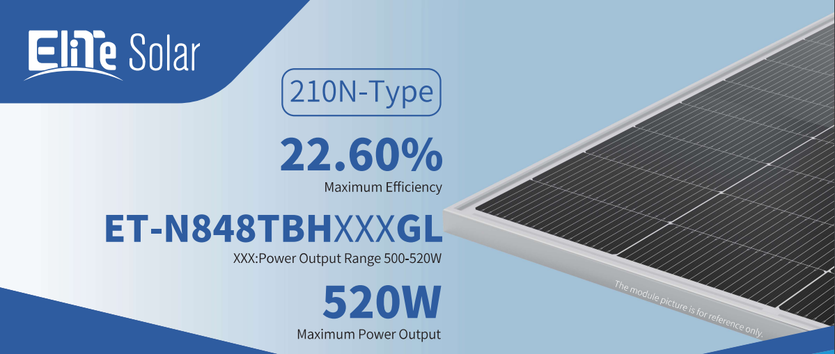 Wuxi Elite Solar Power Holding Pte. Ltd. - Solarmodul - ET-N848TBH500-520GL ET-N848TBH500GL - Art. 233878