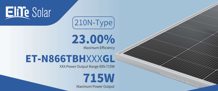 Wuxi Elite Solar Power Holding Pte. Ltd. - Solarmodul - ET-N866TBH695-715GL ET-N866TBH705GL - Art. 233870