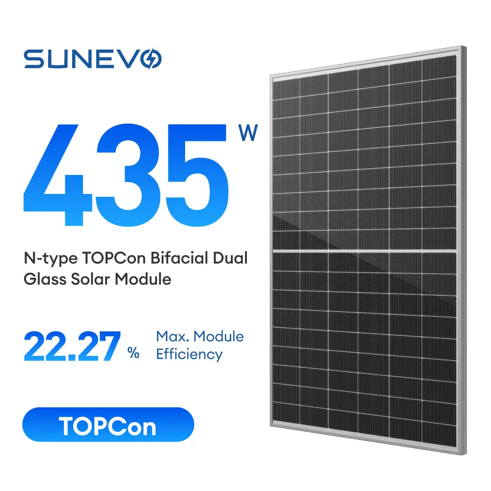 SunEvo Solar Co., Ltd. - Solarmodul - EVO5N SE5-54HBD 415-435W SE5-54HBD 430W - Art. 215033
