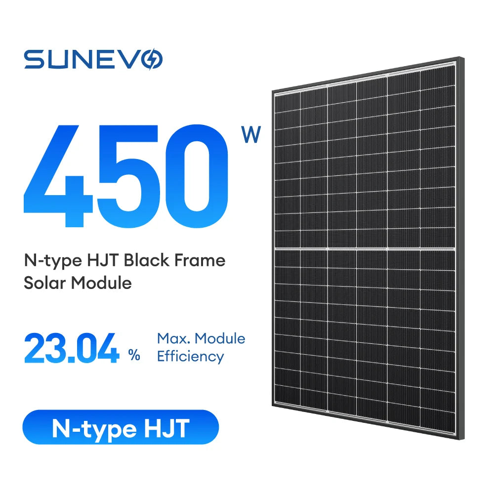 SunEvo Solar Co., Ltd. - Solarmodul - EVO5N SE5-54H 430W-450W Ultra Black/Black Frame SE5-54H 440W - Art. 213407