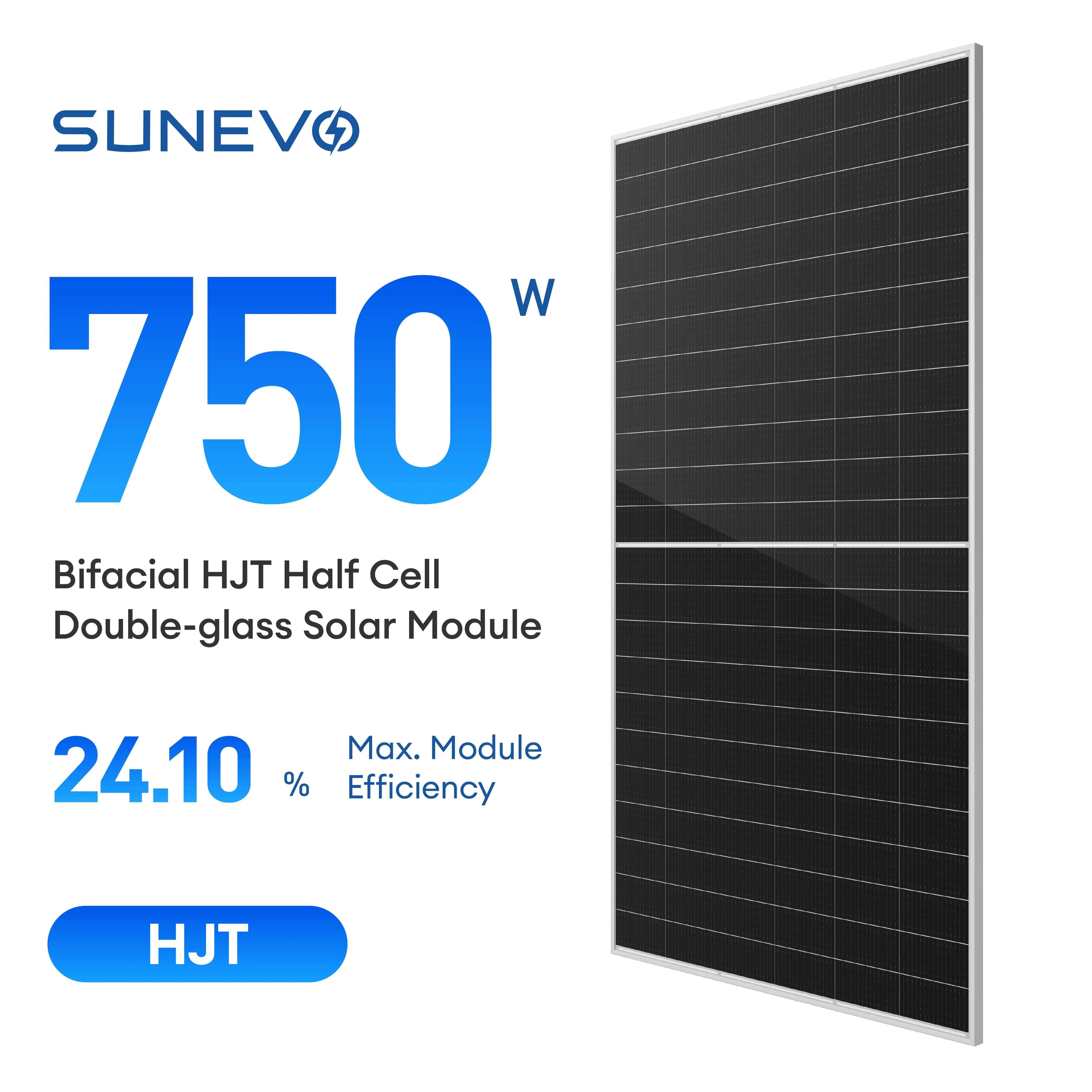 SunEvo Solar Co., Ltd. - Solarmodul - EVO6N 730W-750W N Type HJT Bifacial Double-glas... SE6-66HBD-745M - Art. 222240