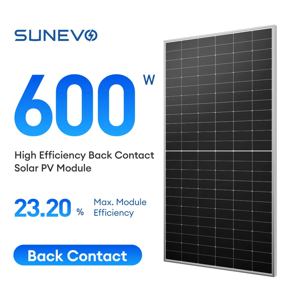 SunEvo Solar Co., Ltd. - Solarmodul - EVOB SE5-72HBC 565-600W Back Contact Solar Panel SE5-72HBC 575W - Art. 213641