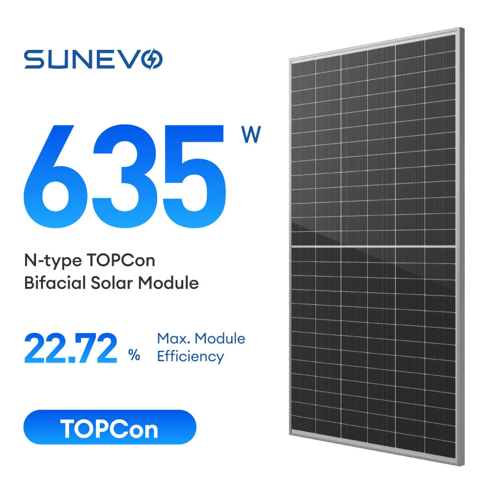 SunEvo Solar Co., Ltd. - Solarmodul - EVO 5N SE5-78HBD 615-635W SE5-78HBD 635W - Art. 215029