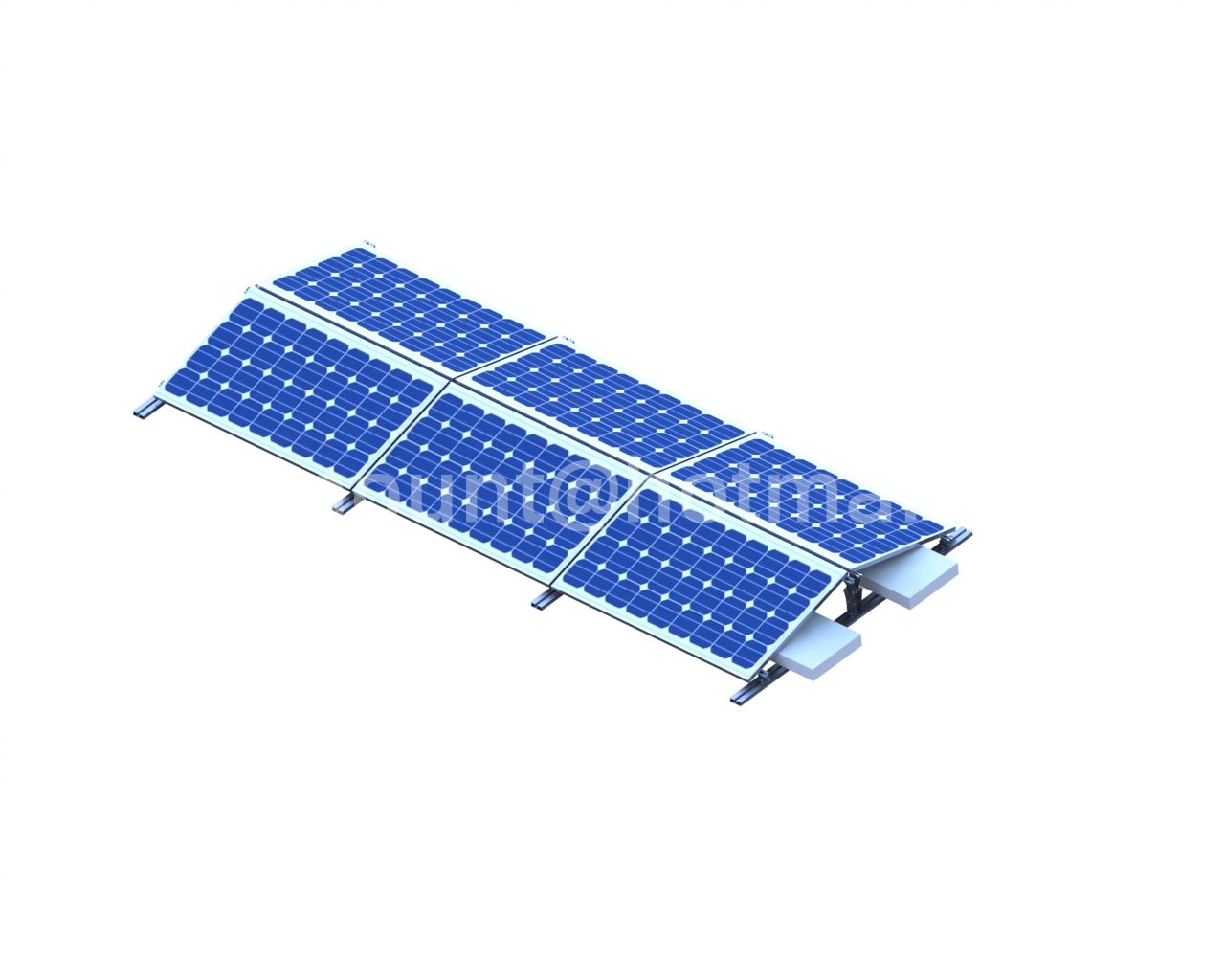 Feshion (Xiamen) Solar Technology Co., Ltd - Montagesysteme - East to West Ballast Mount East to West Ballast Mount - Art. 10256