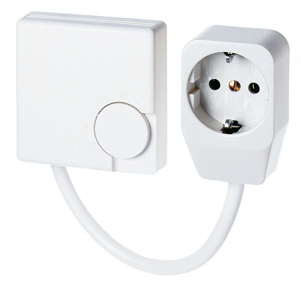Eberle Raumtemperaturregler RTR-E 3311 und Zwischenstecker