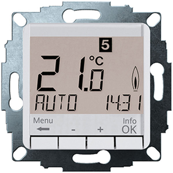 Eberle Unterputz-Raumtemperaturregler UTE 4800 / weiß Uhrenthermostat