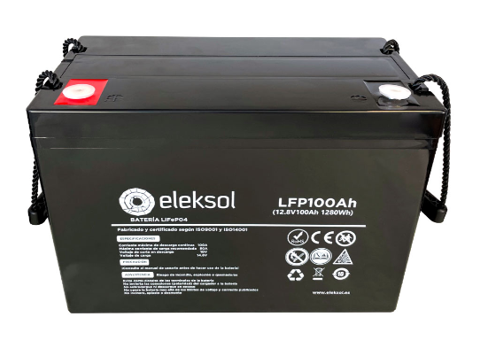 Eleksol Lithium-Batterie LiFePo4 100Ah 12,8V