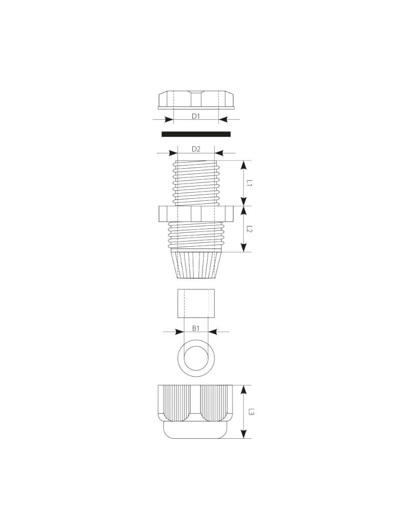Elektro-Plast PG-9 Isolierstopfbuchse