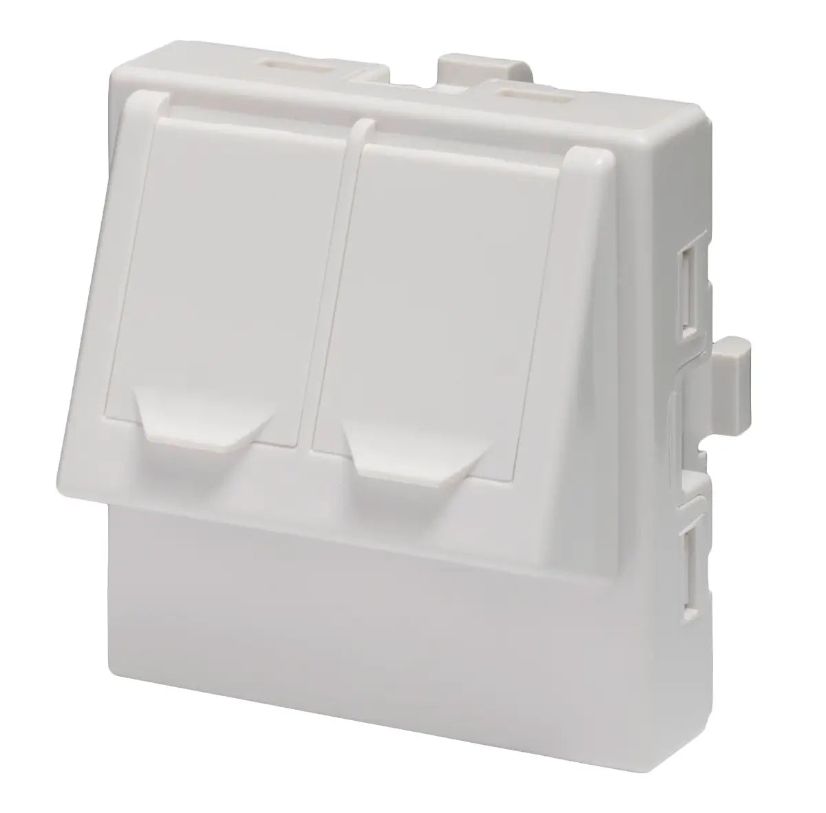 Emiter  Doppelmodul-Winkeladapter doppelt 2xRJ45
