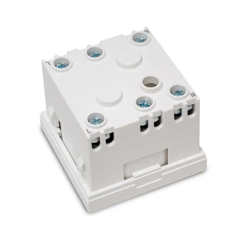 Emiter Modulsteckdose 230 V mit Erdung, 1-fach Std. 45x45, weiß