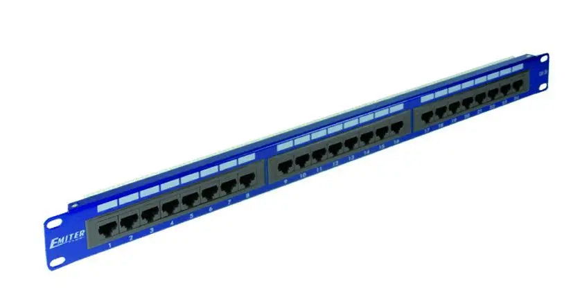 Emiter Paneel 19"24XRJ45 UTP KAT.5E(1U) Blau DCN/PPFA652K248C5E