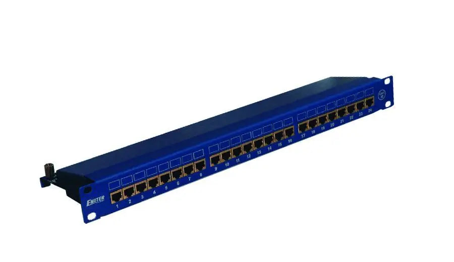 Emiter Paneel 19" STP 24XRJ45 KAT.6 Blau