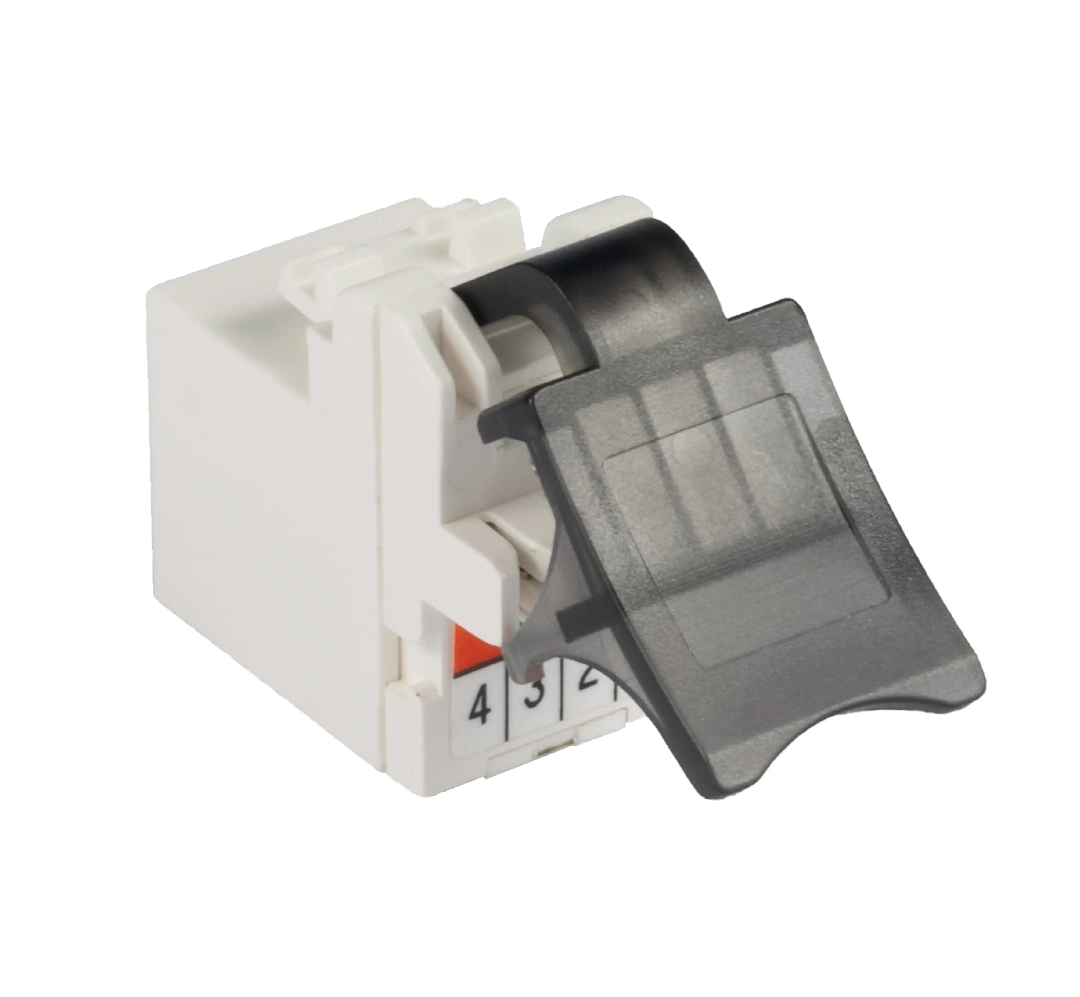 Emiter RJ12 Buchse Cat.3 Keystone weiß (werkzeuglos)