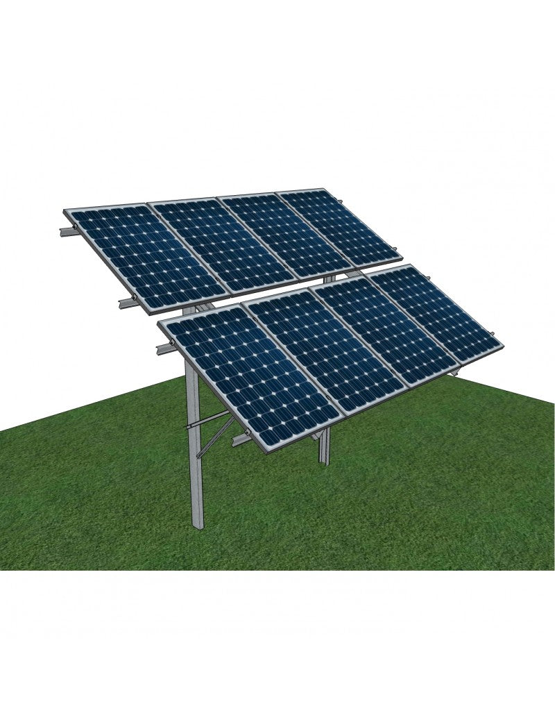 Energy5 Bodenstruktur mit Einzelstütze 2x5 vertikal