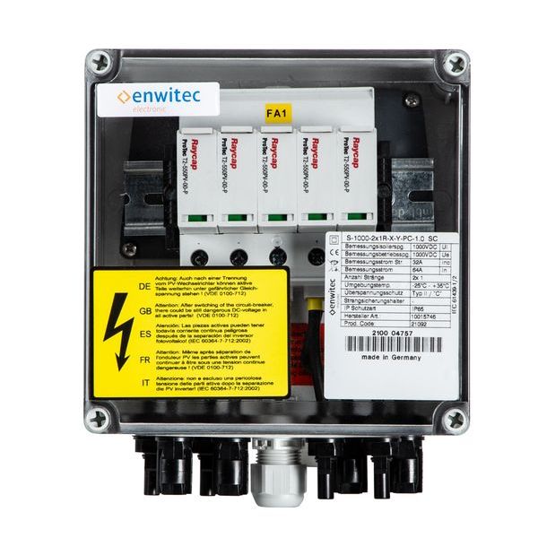 Enwitec Generatoranschlusskasten S-1000-2x1R-X-Y-PC-1.0SC