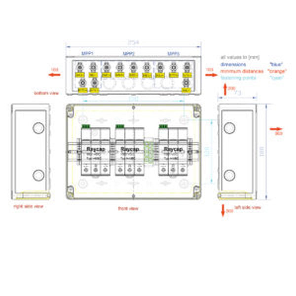 Enwitec Generatoranschlusskasten S-1000-3x1R-X-BC-PC-1.0SC