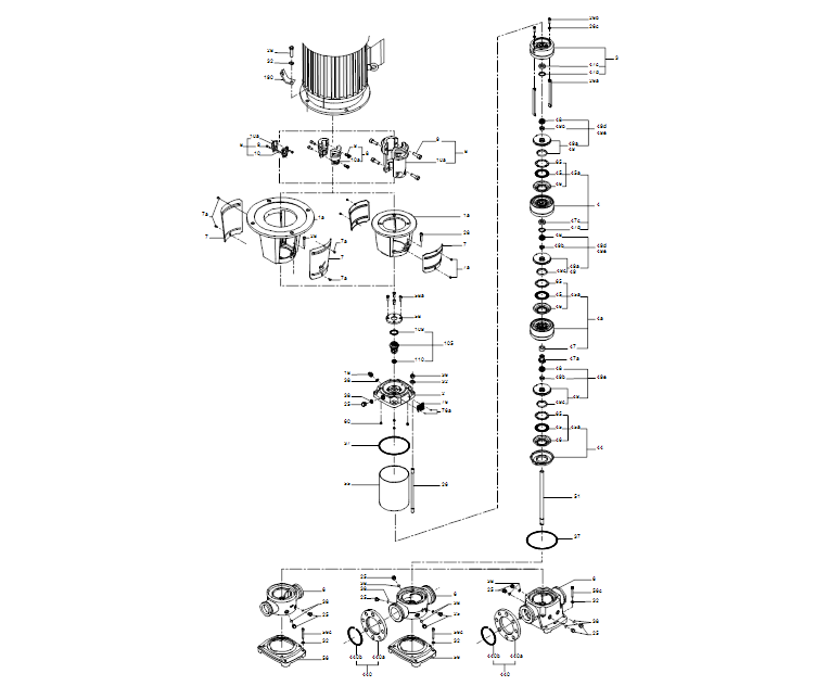 GRUNDFOS Kreiselpumpe CR 32-9-2 A-F-A-V-HQQV - Art. 96122050
