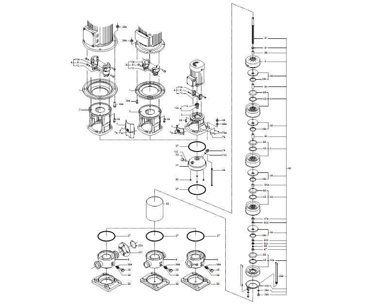 GRUNDFOS Kreiselpumpe CRI 20-2 A-FGJ-A-V-HQQV- Art. 96500608