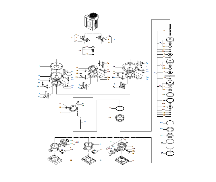 GRUNDFOS Kreiselpumpe CRN 5-34 S-P-T-E-HQQE - Art. 96521769