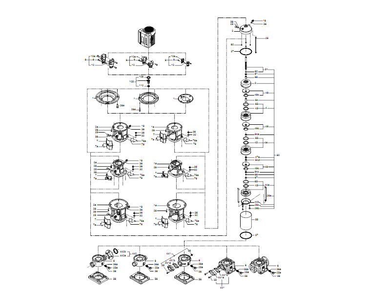 GRUNDFOS Kreiselpumpe CRI 20-10 A-FGJ-A-E-HQQE - Art. 96500532