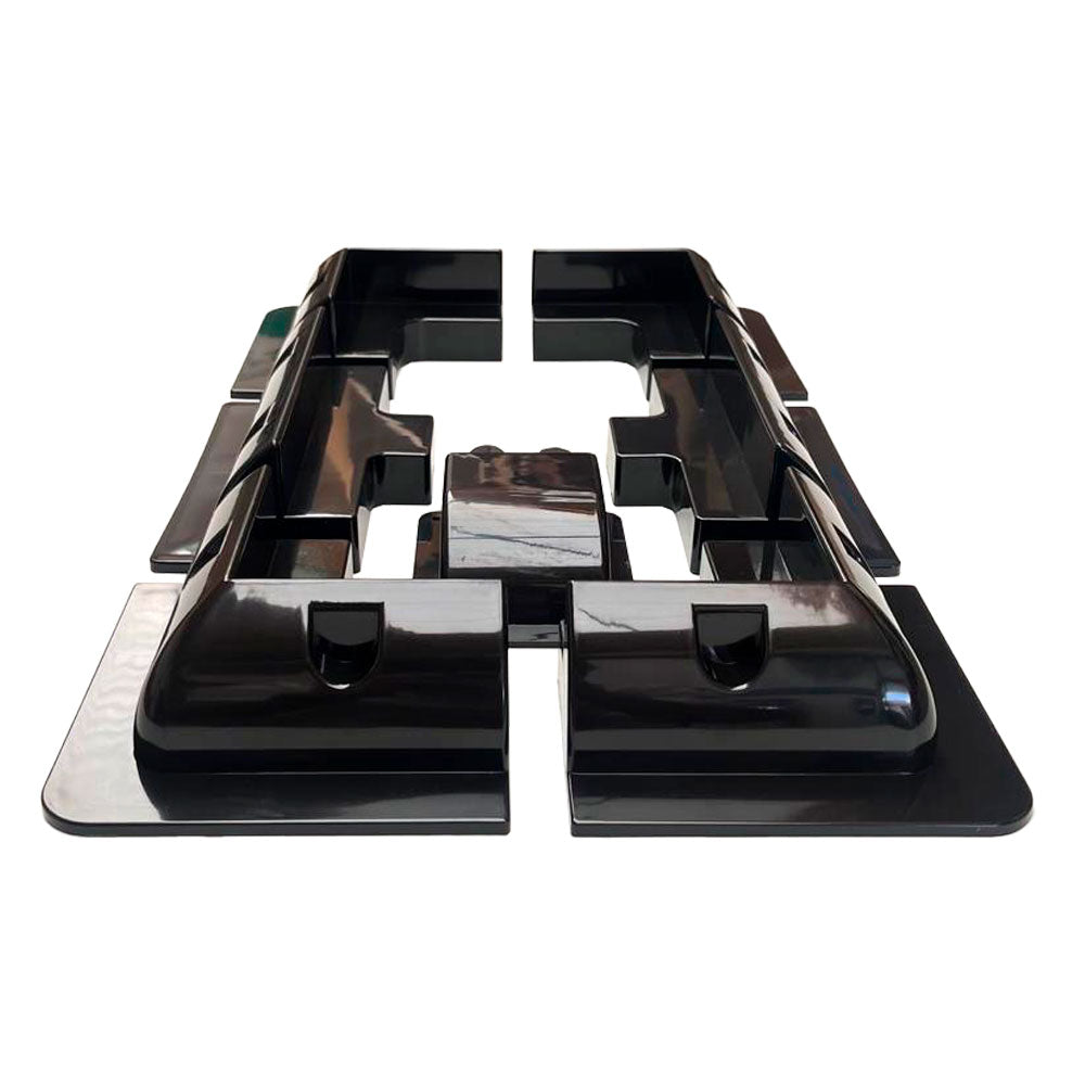 Eleksol Estructura Caravana (Negro): 1x Panel + pasacables estanco