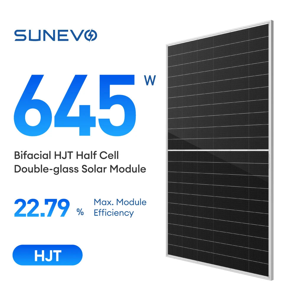 SunEvo Solar Co., Ltd. - Solarmodul - Evo6N SE6-60HBD 625-645W Bifacial Solar Panel SE6-60HBD-635W - Art. 213045
