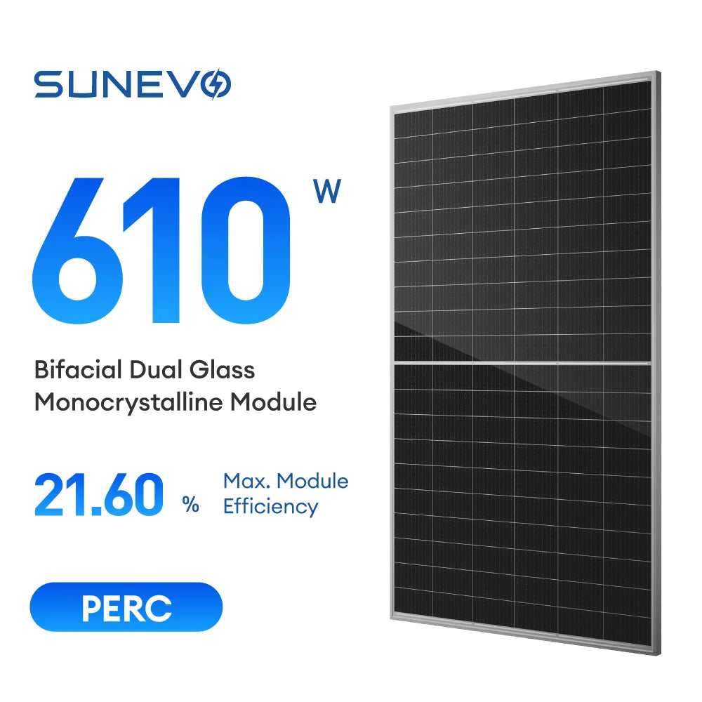 SunEvo Solar Co., Ltd. - Solarmodul - Evo6 SE6-60H/HBD 590-615W Normal/Bifacial Dual ... SE6-60H-615W - Art. 213284