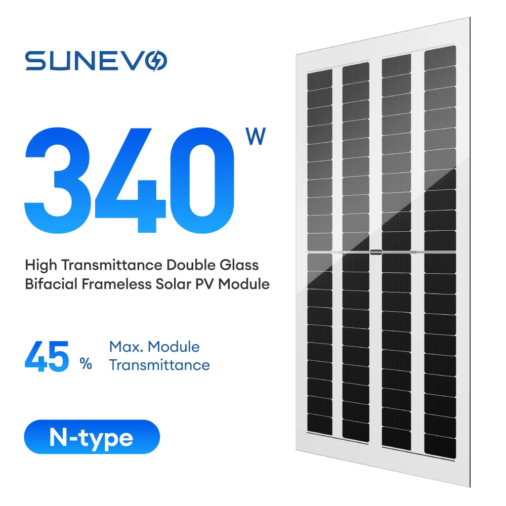 SunEvo Solar Co., Ltd. - Solarmodul - EvoT SE5-40HBD 320-340W High Transmittance Sola... SE5-40HBD 320W - Art. 213068
