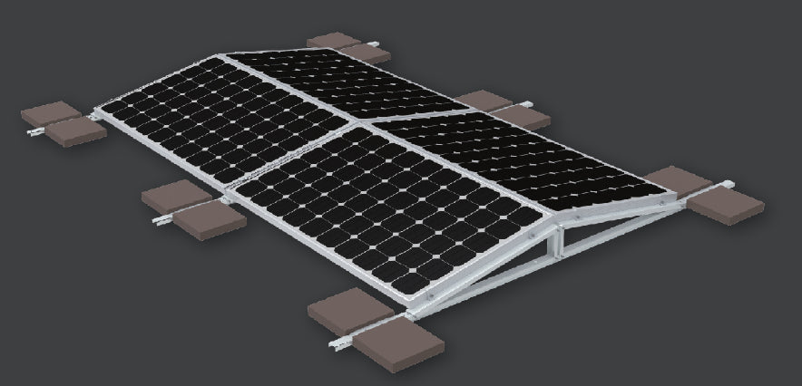 Vooyage International Co., Ltd. - Montagesysteme - F103-Ballasted System for Flat Roof F103-Ballasted System for Flat Roof - Art. 7187