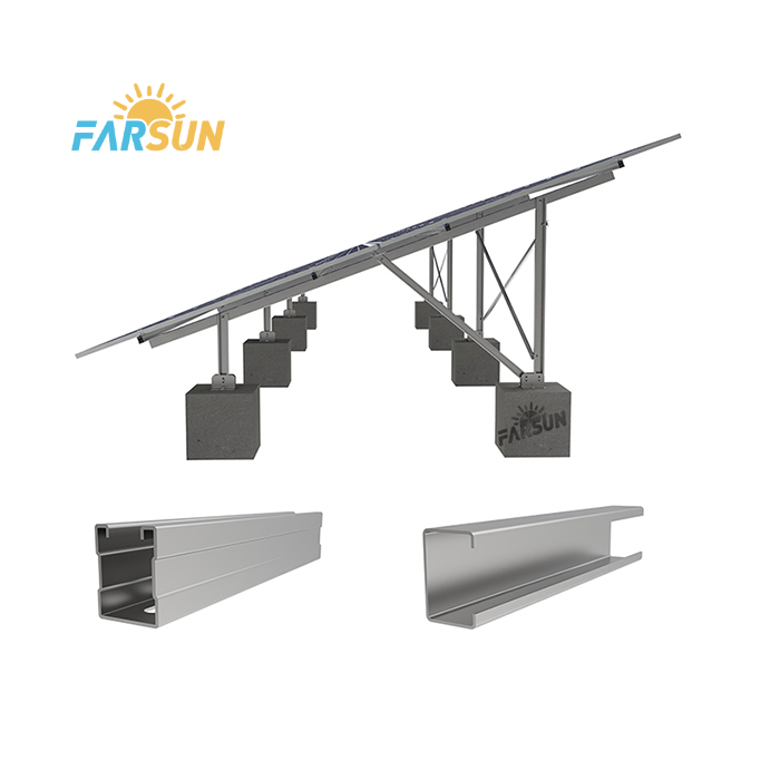 Xiamen FarSun Technology Co., Ltd. - Montagesysteme - FS MAC Steel Solar Ground Mount Racking PV Kits FS MAC Steel Solar Ground Mount Racking PV Kits - Art. 9958