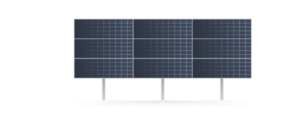 Solarics Aufständerung für Freiflächen-Solaranlagen - Horizontal - Komplett-SET - sofort lieferbar für 9 Module