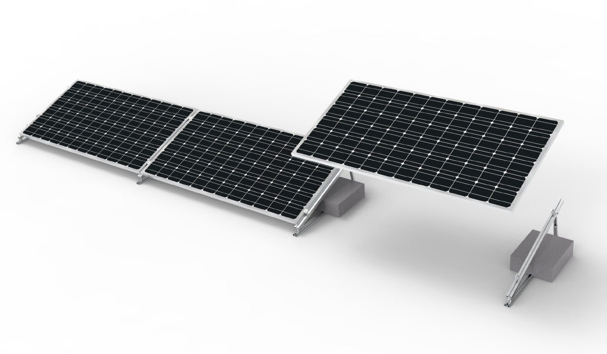 Xiamen SendSheen Sun Energy Technology co.,Ltd - Montagesysteme - Flat Roof Mounting Series-Ballast Brack/Ballast... Ballast Brack(Add Rail) - Art. 9947