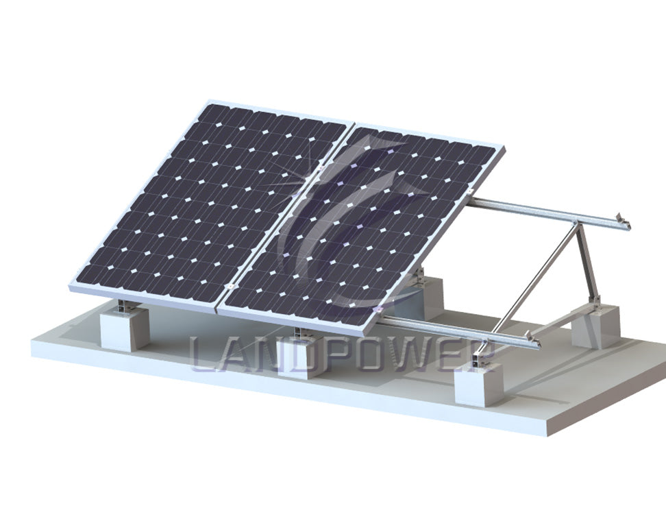Xiamen Landpower Solar Technology Co., Ltd. - Montagesysteme - Flat Roof Solar Mounting Systems Flat Roof Solar Mounting System - Art. 2729