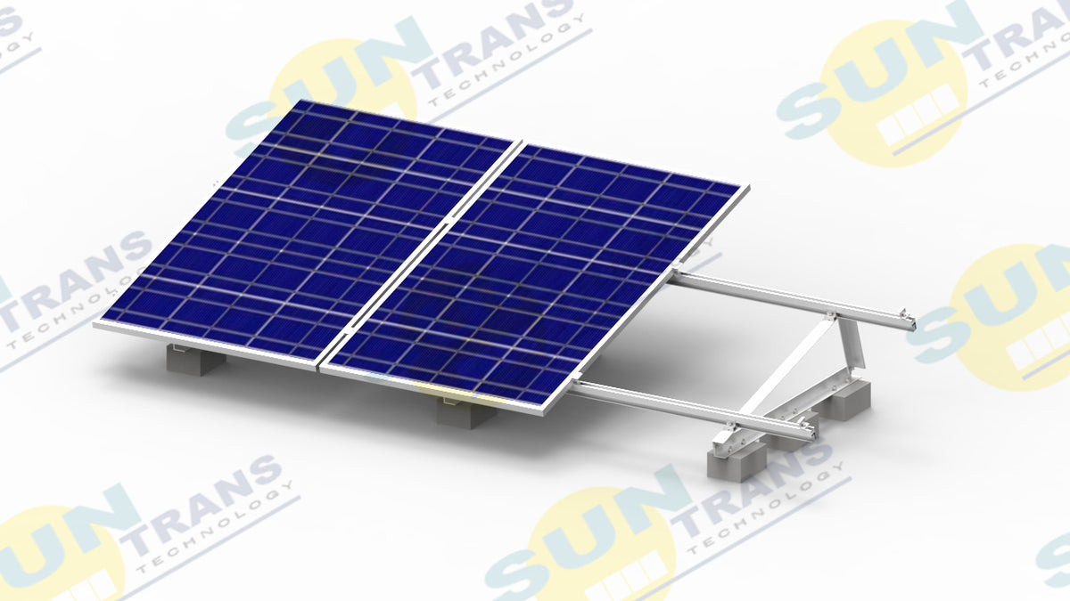 Xiamen Suntrans New Energy Technology Co., Ltd. - Montagesysteme - Flat Roof Triangle Mount Disgram Triangle Mount Disgram - Art. 8030