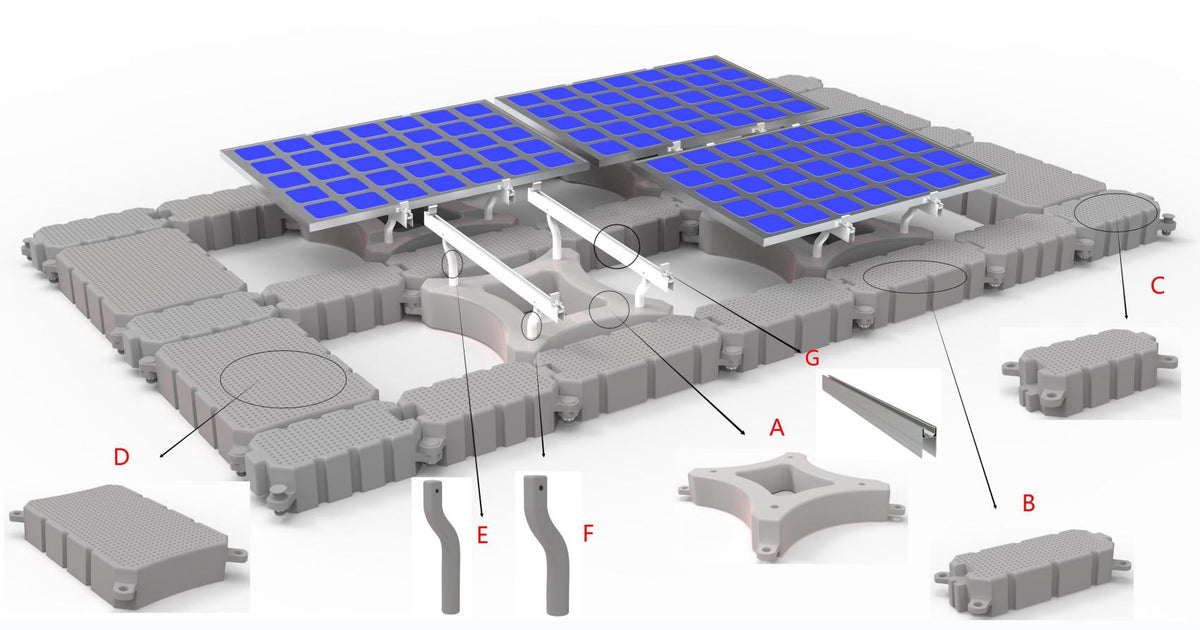 Xiamen Xhf Solar Industrial Co., Ltd. - Montagesysteme - Floating PV Mounting System Floating PV Mounting System - Art. 9293