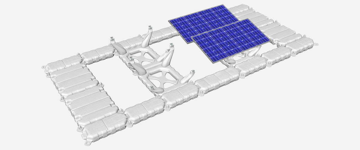 Xiamen Leon Solar Technology Co., Ltd. - Montagesysteme - Floating Solar Mounting System L4N Floating Solar Mounting System L4N - Art. 10848