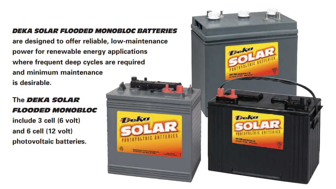 East Penn Manufacturing Company, Inc. - Speicher - Flooded Monobloc 6 Volt Dry (2393) 9C11D - Art. 22612