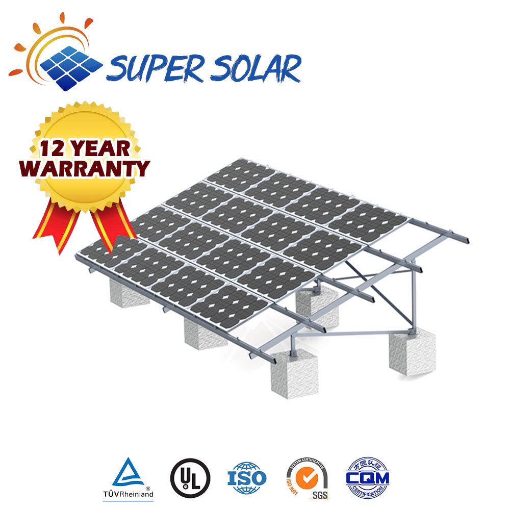 Fujian Super Solar Energy Technology Co., Ltd. - Montagesysteme - G001 Concrete Base Flat Roof Mounting System SS-G001 - Art. 5482
